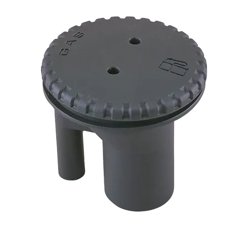 Perko - Vented Deck Filler Straight Black Plastic 38mm Gas