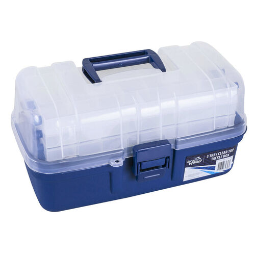 Jarvis Walker JW 3 Tray Tackle Box 38cm (W) x 20.5cm (H) x 19.5cm (D).