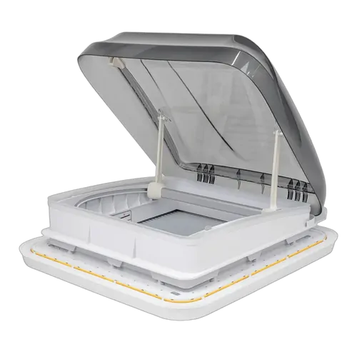Aussie Traveller Roof Hatch 450 x 400 Smoke Black Lid