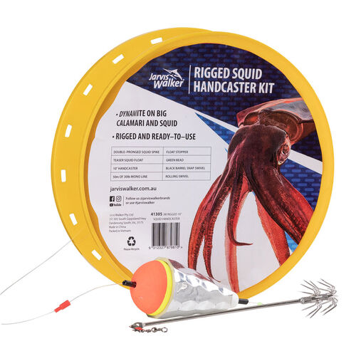 Jarvis Walker Rigged Squid Handcaster Kit 10"