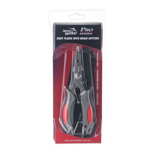 Jarvis Walker Pro Series Bent Pliers With Braid Cutters Stainless Steel