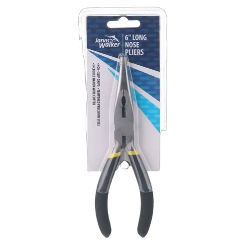 Jarvis Walker Plier Economy Long Nose 6" Carbon Steel
