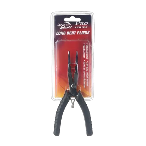 Jarvis Walker Pro Series 6" Long Bent Nose Pliers Stainless Steel