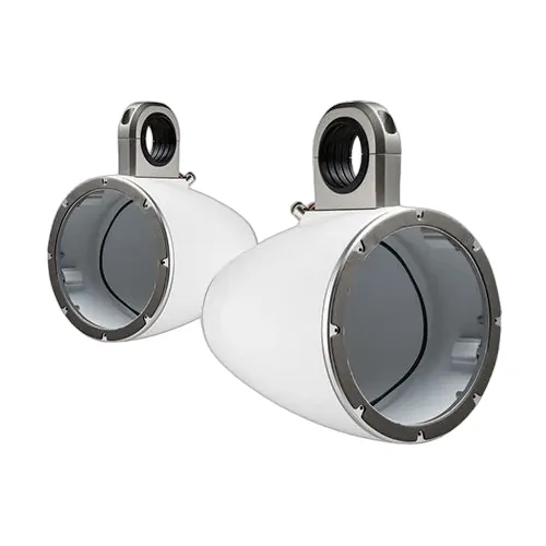 Kicker Marine 43KMTES8W White 8" Tower Empty Enclosure Pair