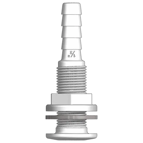 Skin Fitting 1/2" Bsp 13mm Tail White Trudesign