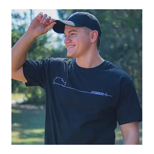 MSA Heart Beat Shirt Design Black Xl