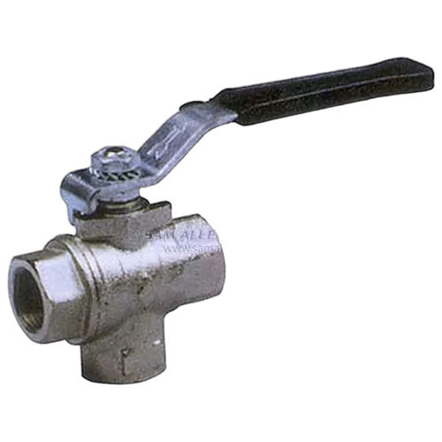 Ball Valve T/PORT 1" BSP CP Brass