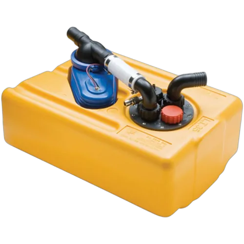 Can-SB Black Waste Tanks With Self Priming Pump - 12V 35Ltr