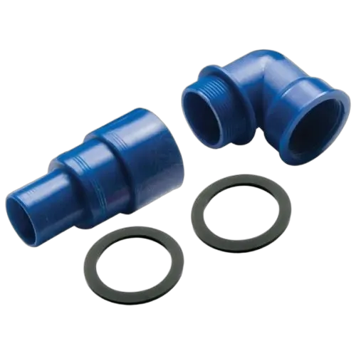 Can-SB Tank filler fuel resist 90° elbow 1-1/2 BSPF x 38/50/60mm ID stepped