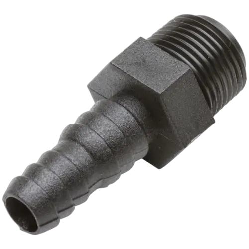 Can-SB Hose tail nylon fuel resistant 3/8 BSPPM x 10/12mm stepped ID