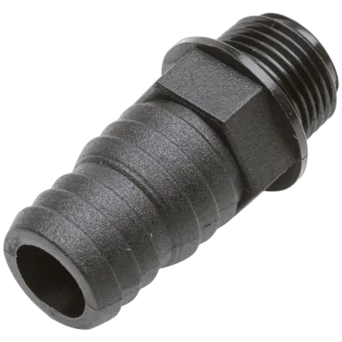 Can-SB Hose tail nylon fuel resistant 3/8 BSPPM x 17/19mm stepped ID