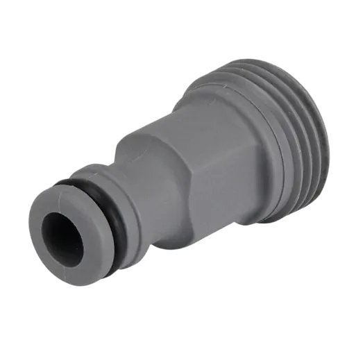 Hose Adaptor 3/4 Npt-Garden Hose Trudesign Long Grey