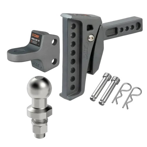CURT Rebellion XD ShockDrop Ball Mount (70mm Tow Ball Kit)