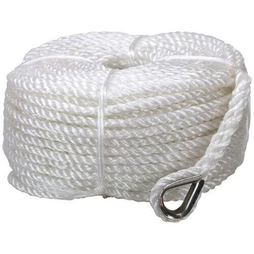 Anchor Rope Silver 12mm x 30M Stainless Steel Thimble