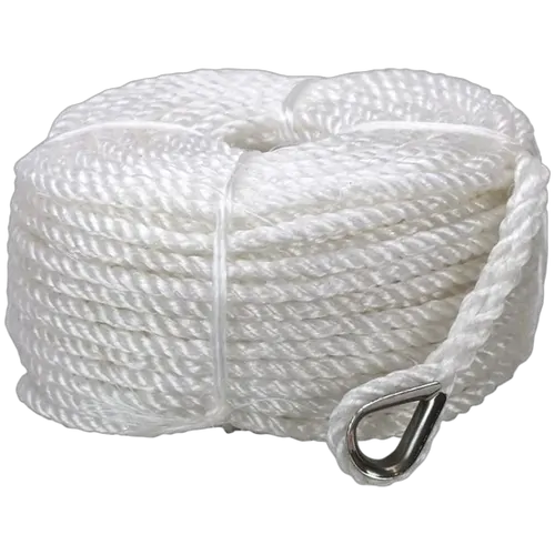 Anchor Rope Silver 12mm x 100M Stainless Steel Thimble