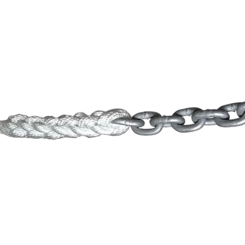 Anchor Rope & Chain - 12mm 3 Strand 50M Spliced To 10M x 6mm Chain