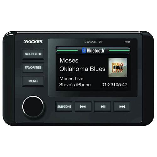Kicker 46KMC4 Marine Digital Media Centre Radio With Bluetooth