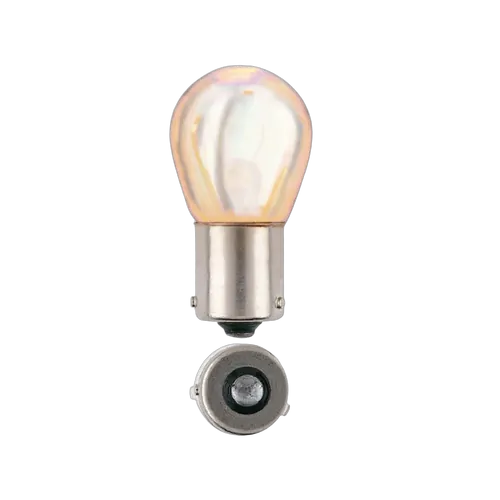 Narva 12V 21W Amber BAU15S Phantom Incandescent Globes (Blister Pack Of 2)