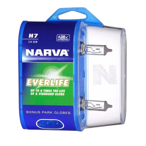 Narva H7 12V 55W Everlife Halogen Headlight Globes (Bl2)