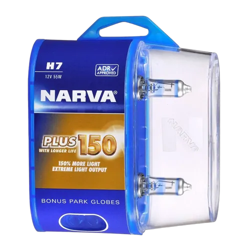 Narva H7 12V 55W Px26D Plus 150 Globes (2)