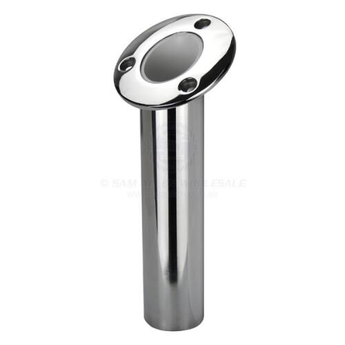 Rod Holder G316 Cast Stainless Steel Angled With Drain