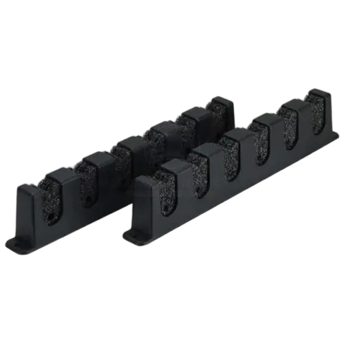 Rod storage rack Relaxn lightweight polyprop with PE foam pads 6 gang