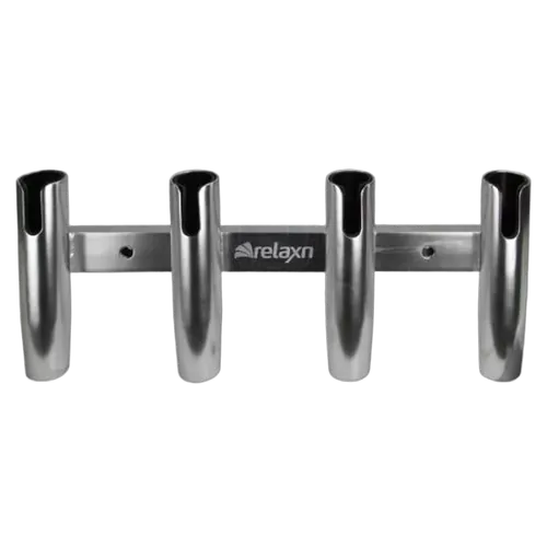 Relaxn Side Mount 4 Rod Rack Silver Anodised Alloy