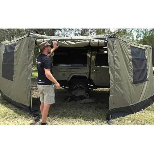 The Bush Company 180 XT Awning Side Walls with poles