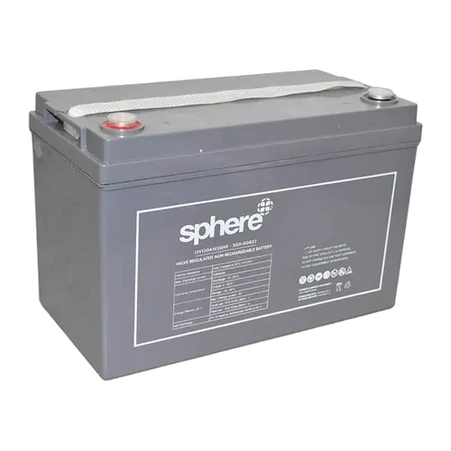 Sphere 12V Valve Regulated AGM Rechargeable Battery 120AH