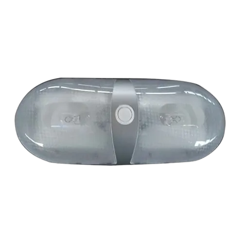 Coast To Coast Dual Interior Dome Light w/ On/Off Rocker Switch. Silver 86862S