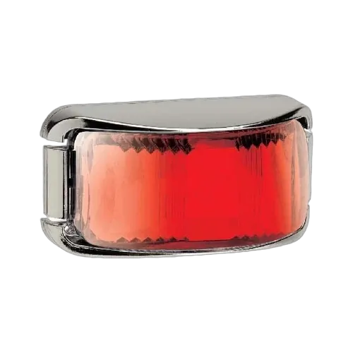 Narva LED Rear End Outline Marker Lamp Red - Chrome Base. 91632C