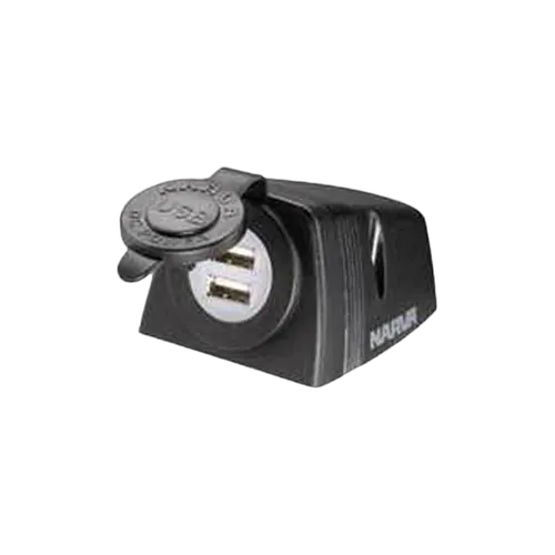 Narva Surface Mount Dual USB Socket (81154BL)