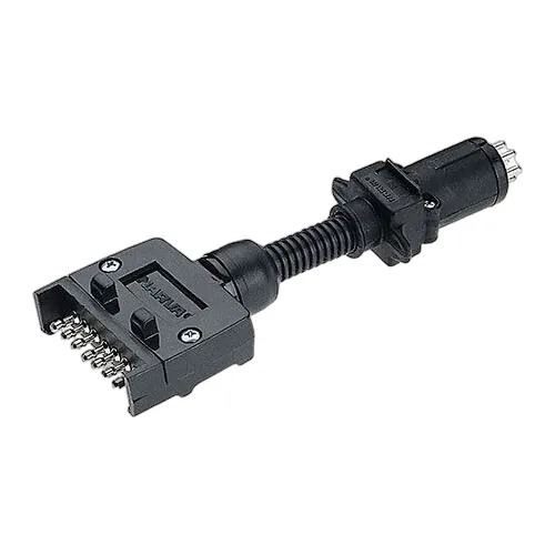 Narva Trailer Adaptor 7 Pin Flat Car To 6 Pin Round Van. 82230BL