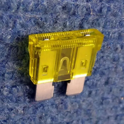 Narva 20 Amp Yellow ATS Blade Fuse - 5 Per Pack. 52820BL