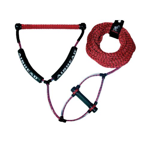 Airhead Phat Grip Wakeboard Rope and Handle Red 21m