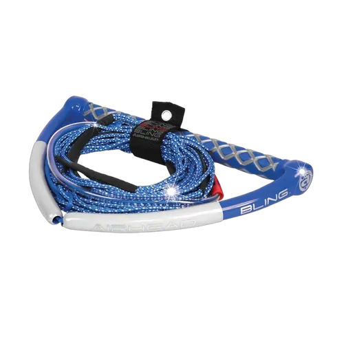 Airhead Bling Specta Wakeboard Rope & Handle Blue 5 Sections 22m