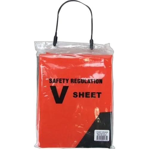 V Sheet Orange With Black 'V'