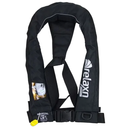 Relaxn Deluxe Inflatable Jacket Manual 150N Black