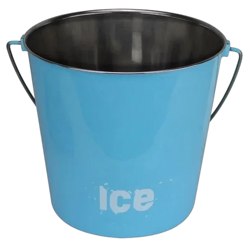 Bucket Stainless Steel 9 Ltr "Ice" Blue