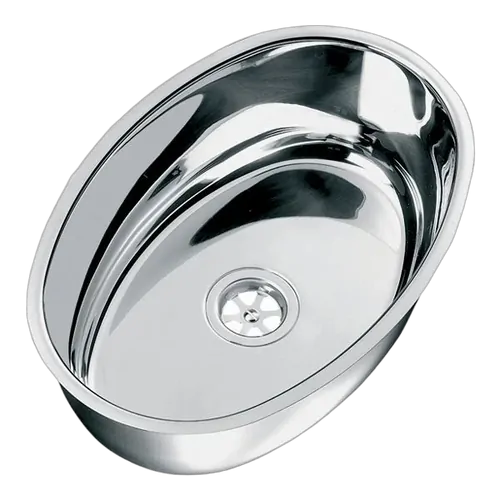 Sink Oval 304 Stainless Steel 380mm x 260mm x 140mm