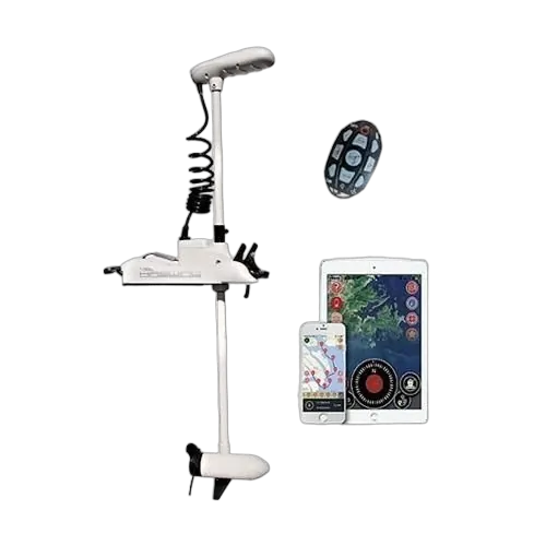 Haswing Cayman GPS SL 55lbs Thrust 12V - 60" Shaft Bow Mount Electric Motor (White)