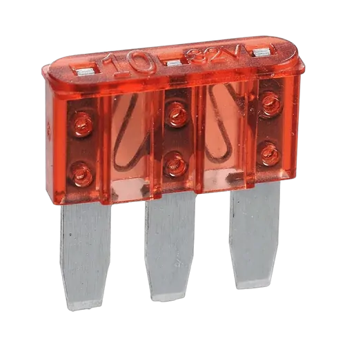 Narva 10 Amp Red Micro 3 Blade Fuse (Box Of 25)
