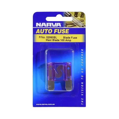 Narva 100 Amp Purple Maxi Blade Fuse (Blister Pack Of 1)