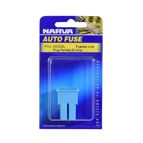Narva 20 Amp White Female Plug In Fusible Link (Blister Pack Of 1)