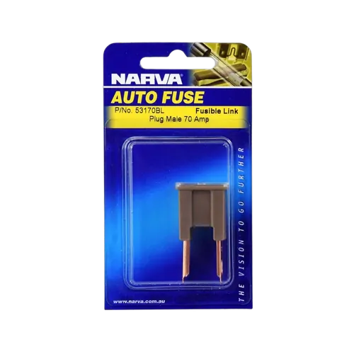 Narva 70 Amp Brown Male Plug In Fusible Link (Blister Pack Of 1)
