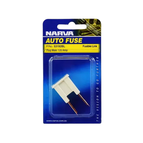 Narva 120 Amp Grey Male Plug In Fusible Link (Blister Pack Of 1)