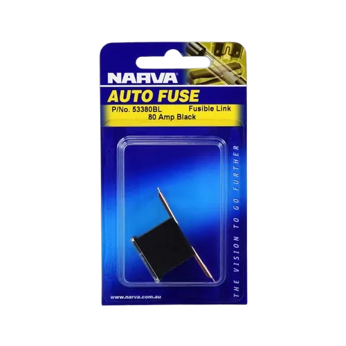 Narva 80 Amp Black Fusible Link - Short Tab (Blister Pack Of 1)