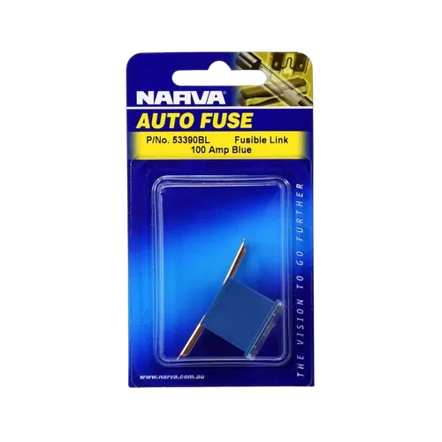 Narva 100 Amp Blue Fusible Link - Short Tab (Blister Pack Of 1)