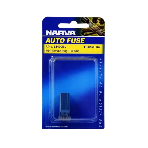 Narva 100 Amp Purple Mini Female Fusible Link - Plug In (Blister Pack Of 1)