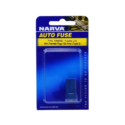 Narva 100 Amp Purple Mini Female Fusible Links - Plug In (Blister Pack Of 1)